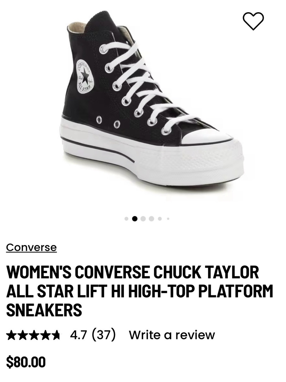 Converse Chuck Taylor All Star Lift High-Top Platform Sneakers